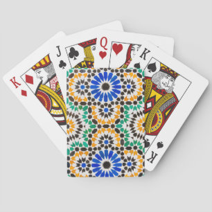 Jeu De Cartes Décoration en carrelage au Bahia Palace