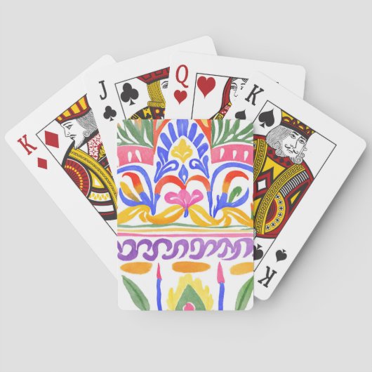 Jeu De Cartes décoration traditionnelle roumaine (dos)