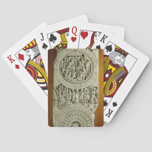 Jeu De Cartes Découpant dépeignant une histoire du Jatakas, (dos)