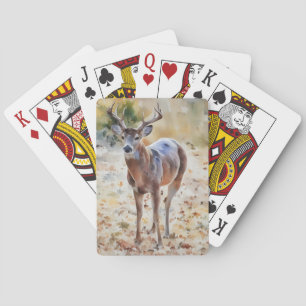 Jeu De Cartes Deer Buck Wild Nature Art Jouer des cartes