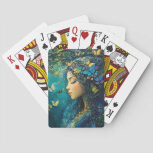 Jeu De Cartes Déesse de la Forêt Enchantée avec Papillons (1)