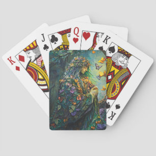 Jeu De Cartes Déesse de la forêt enchantée avec papillons (3)