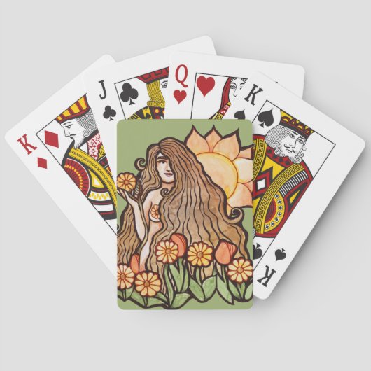 Jeu De Cartes Déesse de la Terre d'été (dos)