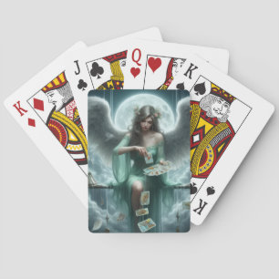 Jeu De Cartes Déesse du Tarot jouant aux cartes