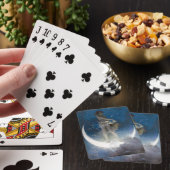 Jeu De Cartes Déesse Luna diffusant les étoiles la nuit (In Situ)