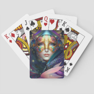 Jeu De Cartes Déesse Masquée Cosmic Queen Imaginaire Art Jouer C