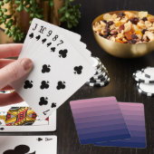 Jeu De Cartes Dégradé de bleu marine et mauve (In Situ)