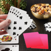 Jeu De Cartes Dégradé rose et rouge (In Situ)
