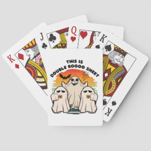 Jeu De Cartes Déguisement de fantôme d'Halloween drôle Boo