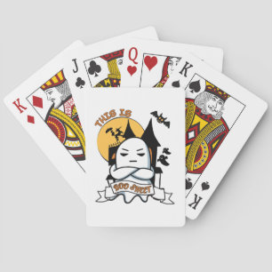 Jeu De Cartes Déguisement de fantôme d'Halloween drôle Boo