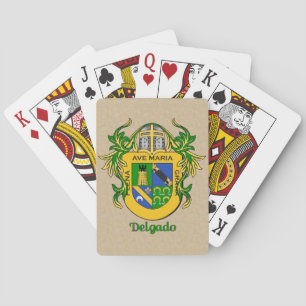 Jeu De Cartes Delgado Bouclier héraldique avec manteau