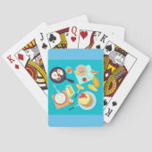 Jeu De Cartes Délicieux petit déjeuner Pancakes Oeufs Café (dos)
