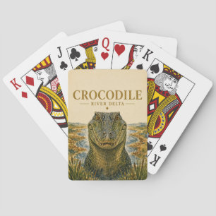 Jeu De Cartes Delta de la rivière Crocodile Faune