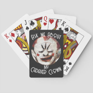 Jeu De Cartes Demandez-moi mon dîner de clown cadavérique Party 