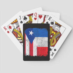 Jeu De Cartes Demi Portoricain Demi Drapeau Français Fierté De L