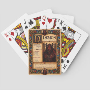 Jeu De Cartes Démon, Art du Bestiaire Médiéval