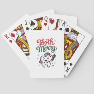 Jeu De Cartes Dent pour être joyeuse Dentiste Noël Xmas