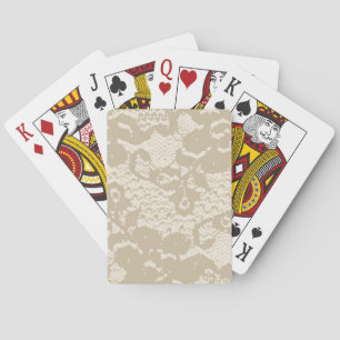 Jeu De Cartes Dentelle beige