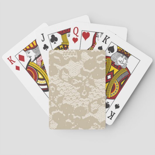 Jeu De Cartes Dentelle beige (dos)