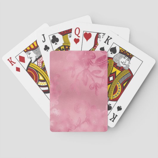 Jeu De Cartes Dentelle rose chic (dos)