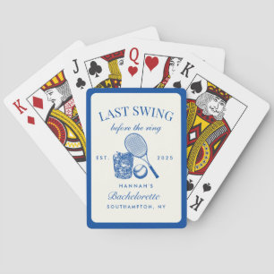 Jeu De Cartes Dernier Coussin Rose Rétro Avant La Bague Tennis B