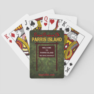 Jeu De Cartes Des cartes de jeu faisons marines d'île de Parris