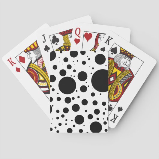 Jeu De Cartes Des centaines de points et de cercles noirs de dif (dos)