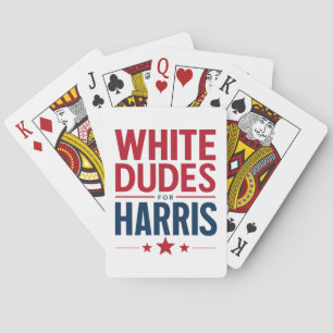 Jeu De Cartes Des Mecs Blancs Pour Harris Election Kamala Harris