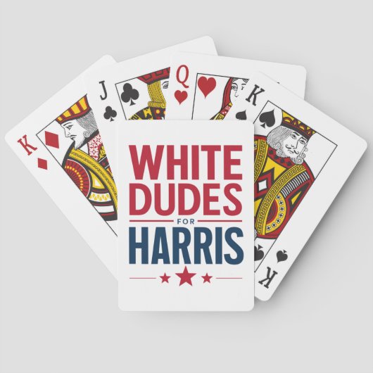 Jeu De Cartes Des Mecs Blancs Pour Harris Election Kamala Harris (dos)
