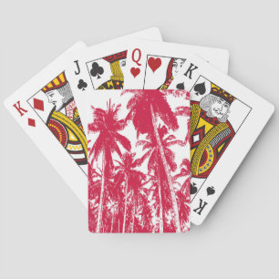 Jeu De Cartes Des palmiers tropicaux.