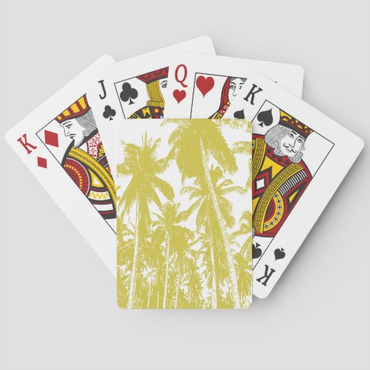Jeu De Cartes Des palmiers tropicaux. (dos)