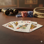 Jeu De Cartes Desert Spirit, Roadrunner en Aquarelle, coutume