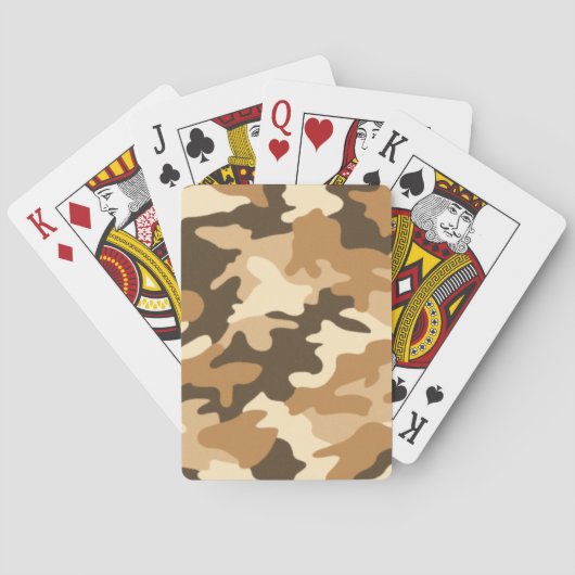 Jeu De Cartes Desert Tan Camouflage (dos)