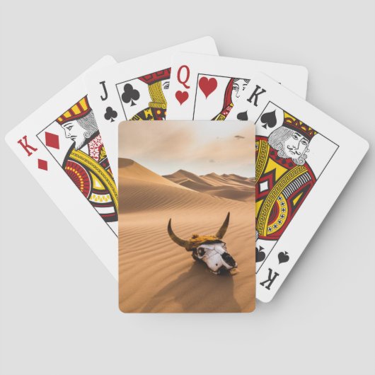 Jeu De Cartes Deserts | Cow Skull Rippled Sand Dunes (dos)