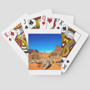 Jeu De Cartes Deserts West au milieu de Monument Valley Arizona