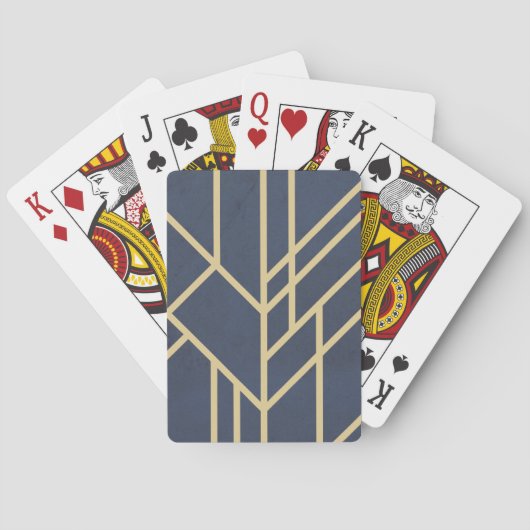Jeu De Cartes Design Art déco (dos)