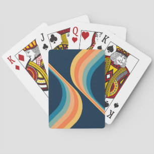 Jeu De Cartes Design coloré d'ailes de style rétro
