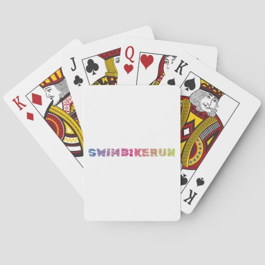 Jeu De Cartes Design cool de triathlon (dos)