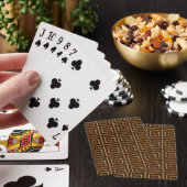 Jeu De Cartes Design de clé grecque - chocolat noir (In Situ)
