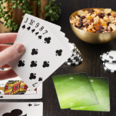 Jeu De Cartes Design de lumière verte dans un style high-tech (In Situ)