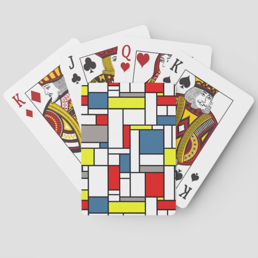 Jeu De Cartes Design de style mondrien (dos)