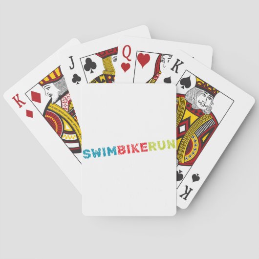 Jeu De Cartes Design de triathlon (dos)