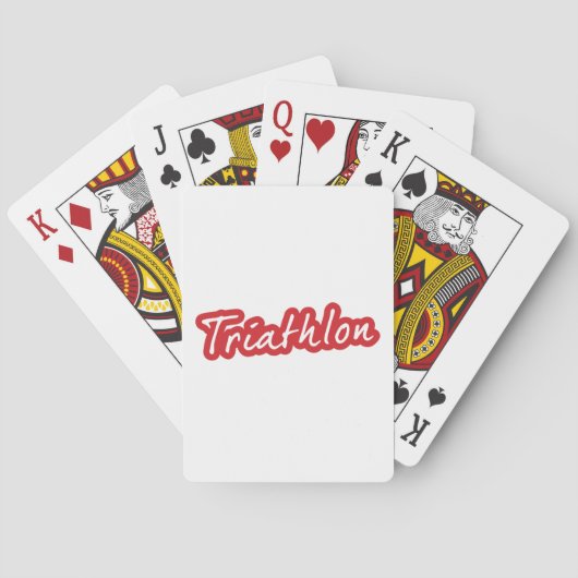 Jeu De Cartes Design de triathlon cool (dos)