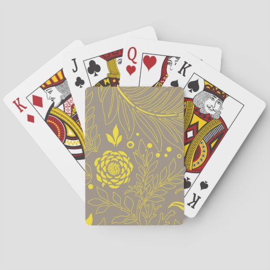 Jeu De Cartes Design floral 18 (dos)