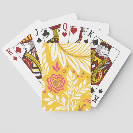 Jeu De Cartes Design floral 24 (dos)