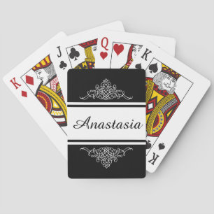 Jeu De Cartes Design floral élégant