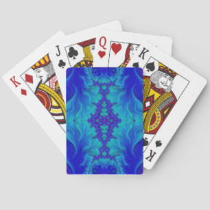 Jeu De Cartes Design Fractal Bleu Cartes de lecture ~ Original