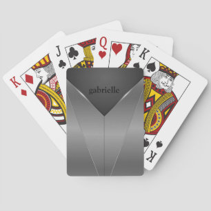 Jeu De Cartes Design géométrique moderne à l'aspect métallique