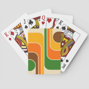Jeu De Cartes Design géométrique moderne du milieu du siècle