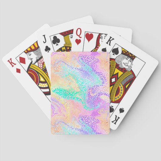 Jeu De Cartes Design Iridescendant Leopard Series 3 (dos)